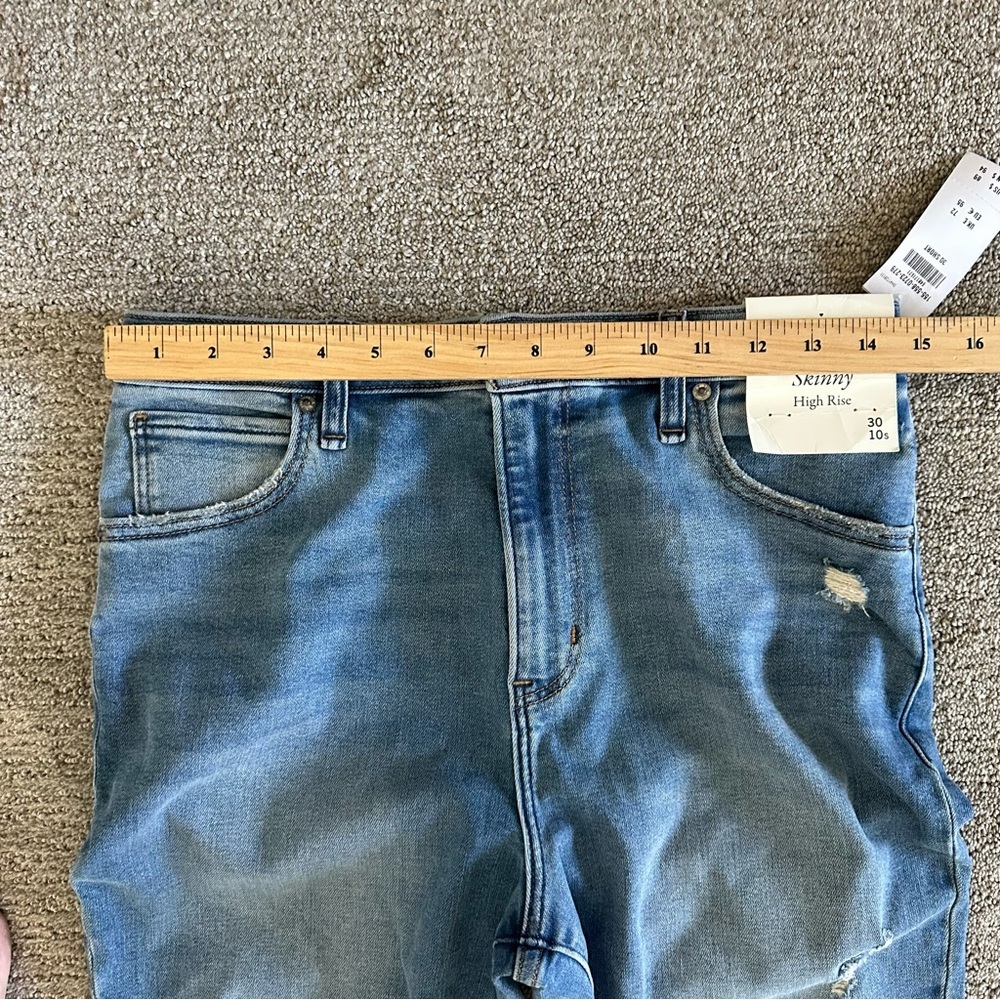 Abercrombie & Fitch The Super Skinny High‎ Rise Jeans 30/10Short - Picture 3 of 8